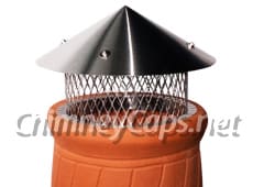 Stainless Steel Pot Topper With Cone Lid - Chimney Cap #31