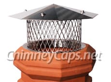 Stainless Steel Pot Topper With Octagon Lid - Chimney Cap #33