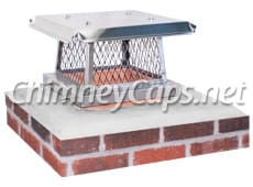 Bolt On Stainless Steel Cap With Basic Lid - Chimney Cap #21