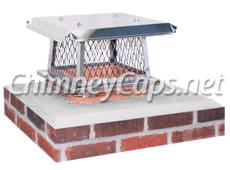 Clamp On Stainless Steel Cap With Basic Lid - Chimney Cap #25