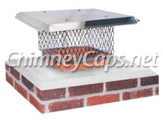 Classic Clamp On Stainless Steel Cap with Basic lid - Chimney Cap #27