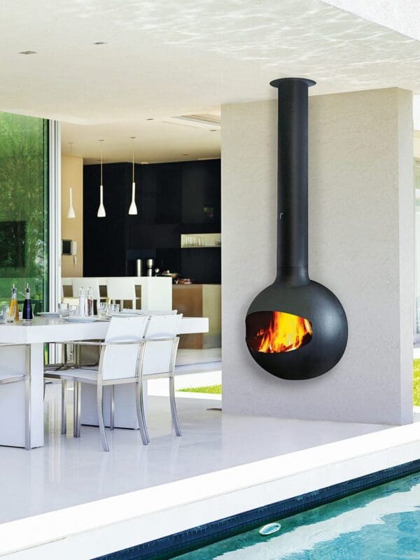 European Home Emifocus Open Outdoor Wood Fireplace