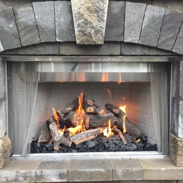 European Home J Series 40H SeeThrough Outdoor Gas Fireplace