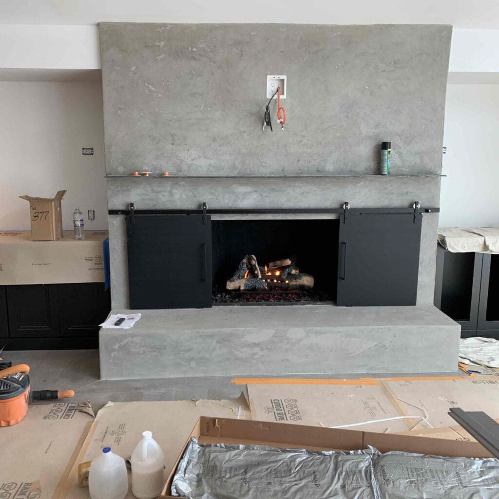 View of Wall Façade [Non-combustible] - Fireplace and Chimney Professionals