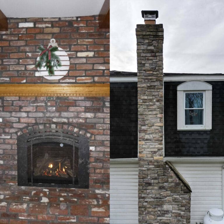 Gas Fueled [Vertical Fireplace Tune Up] Fireplace and Chimney