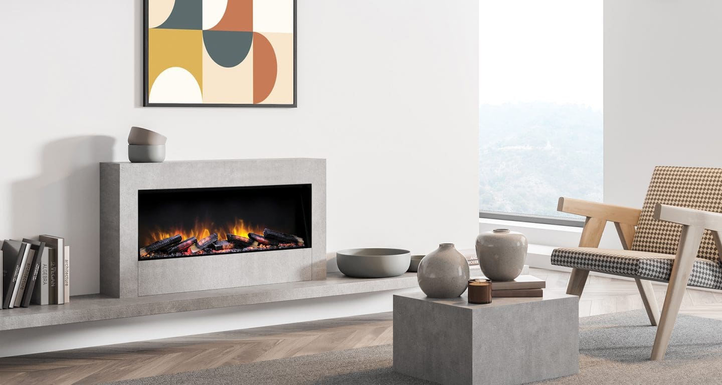 European Home - E-FX Slim Line 1000 Electric Fireplace - Image 2
