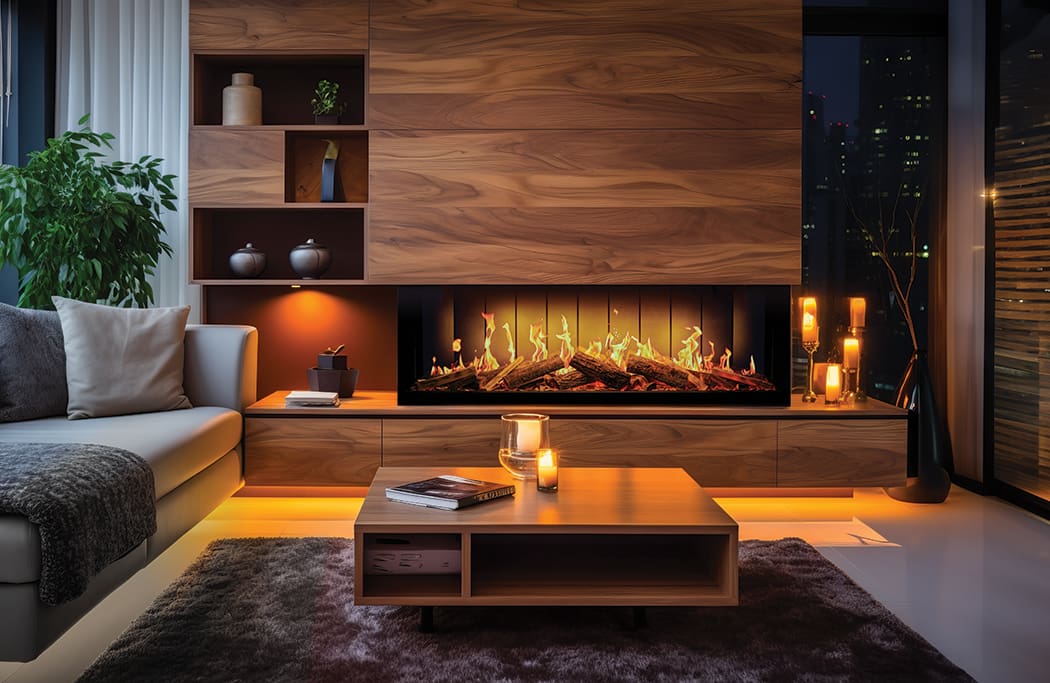European Home - TrueFlame 150 3DX Electric Fireplace - Image 4