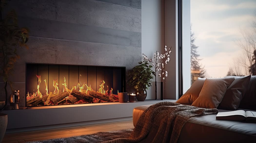 European Home - TrueFlame 150 3DX Electric Fireplace - Image 2